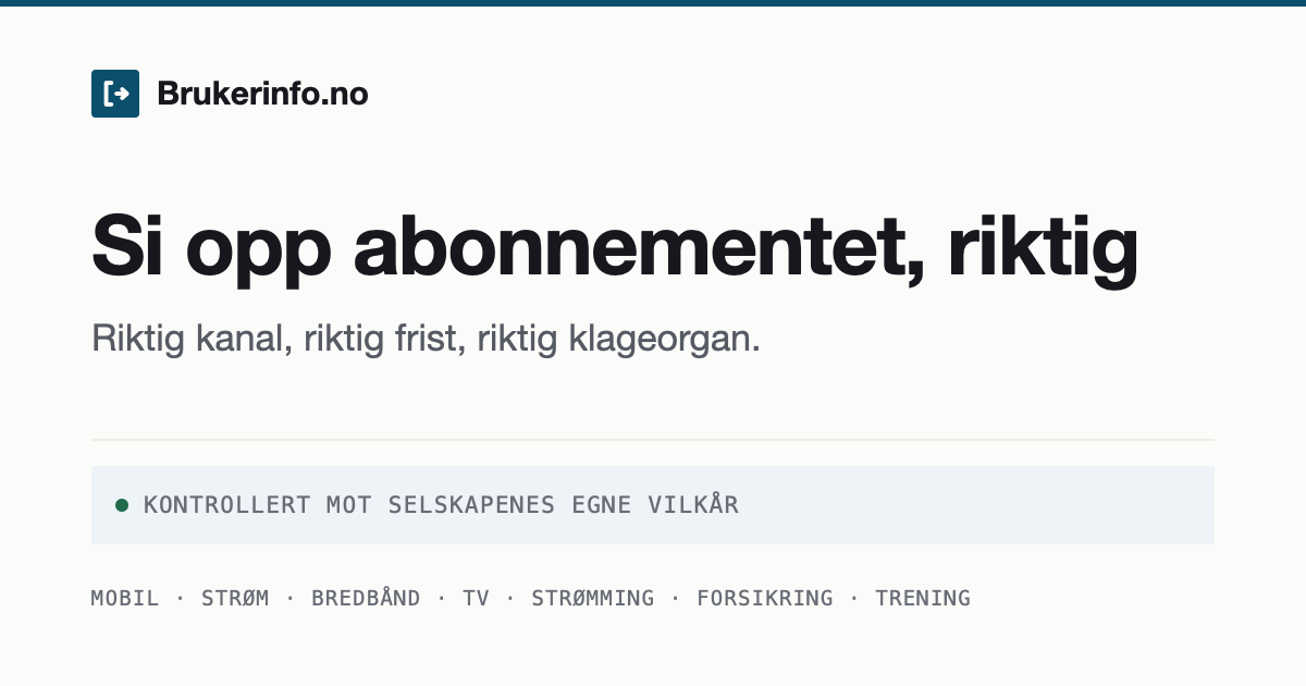 Open Graph-kort for brukerinfo.no
